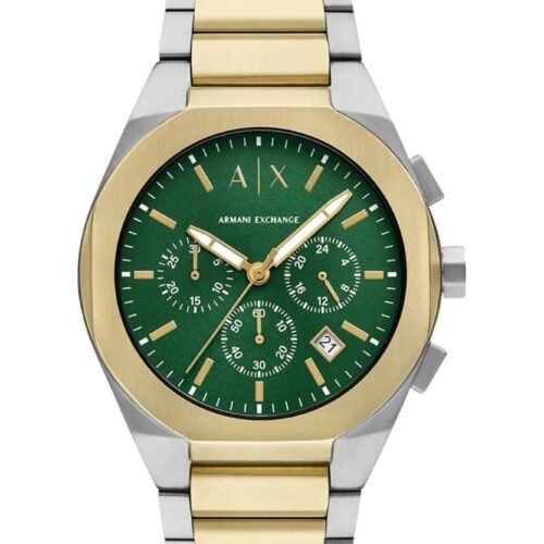 ARMANI EXCHANGE RAFAEL - Chronograph watch - bicolor green