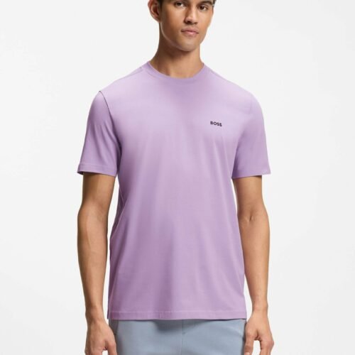 BOSS TEE - Basic T-shirt - light purple seven