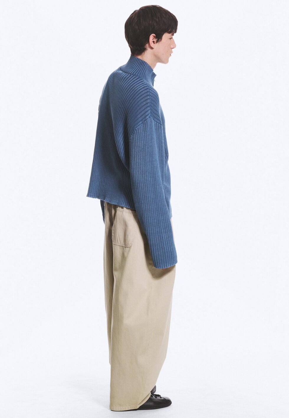 Weekday ZIP-THROUGH - Cardigan - washed navy