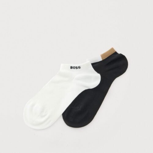 BOSS VIBAMBOO 2 PACK - Sneaker socks - black/white