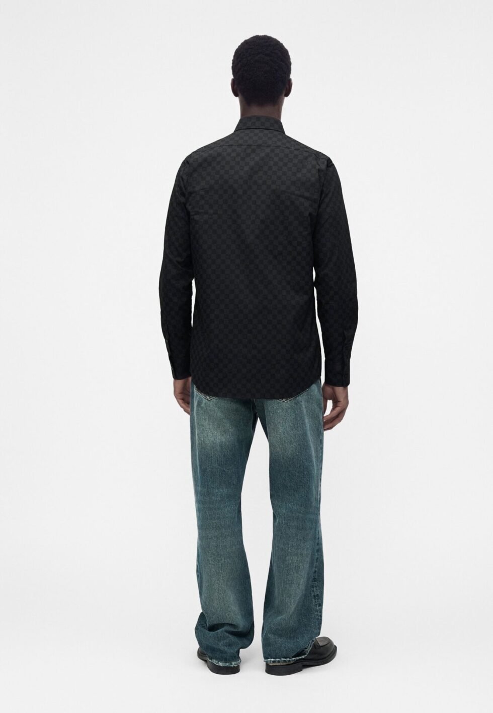 KARL LAGERFELD MODERN FIT SHIRT CHESS - Shirt - black
