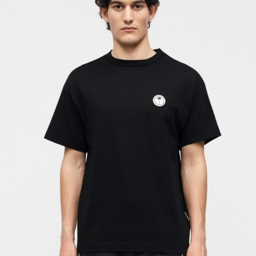 Palm Angels TREE LOGO REGULAR TEE - Basic T-shirt - black/off white