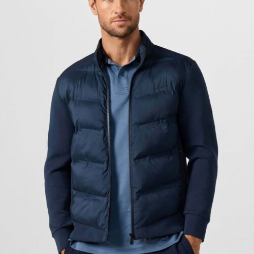 HACKETT LONDON SWEATSHIRT HS ULTRA HYBRID FZ - Light jacket - navy