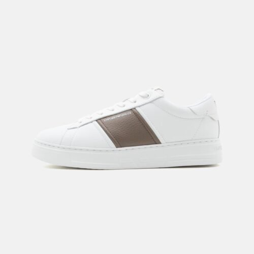 EMPORIO ARMANI Trainers - white/walnut