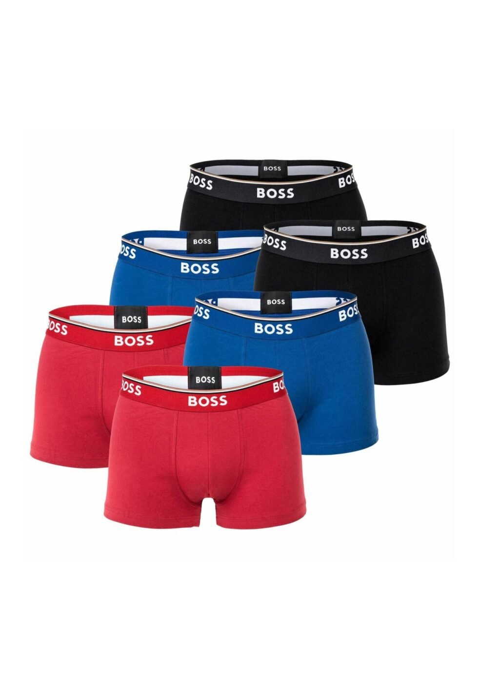 BOSS 6 PACK - Trunks - rot blau schwarz