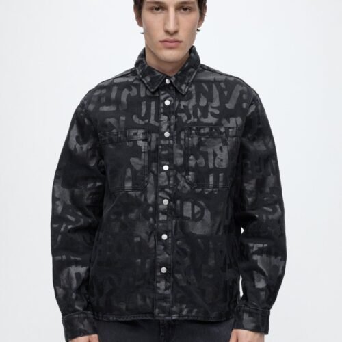 Karl Lagerfeld Jeans DENIM OVERSHIRT - Shirt - washed black