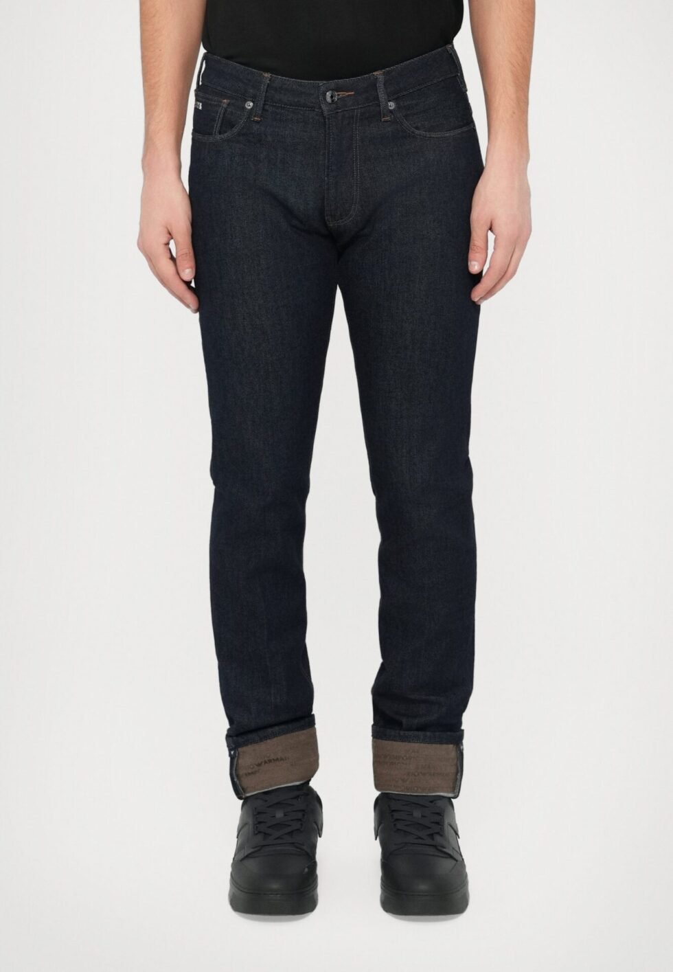 Emporio Armani POCKETS PANT - Slim fit jeans - dark-blue denim