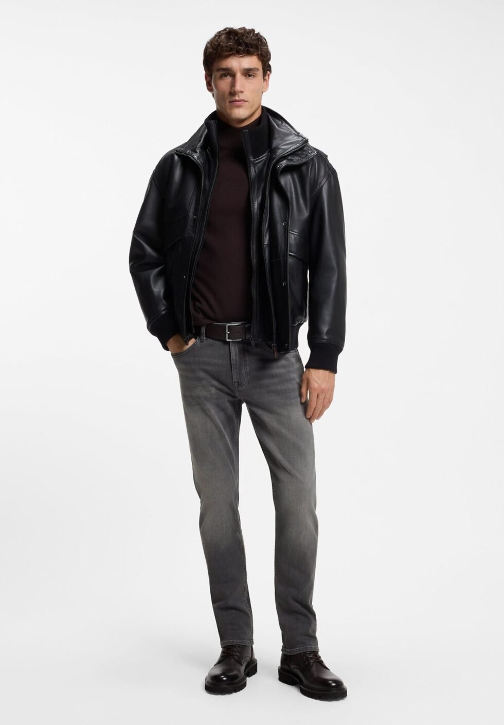 BOSS DELAWARE BO - Slim fit jeans - dark grey