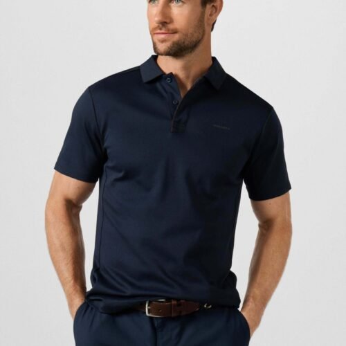 HACKETT LONDON POLO SHIRT HS LUXE MEMBERS POLO - Polo shirt - navy