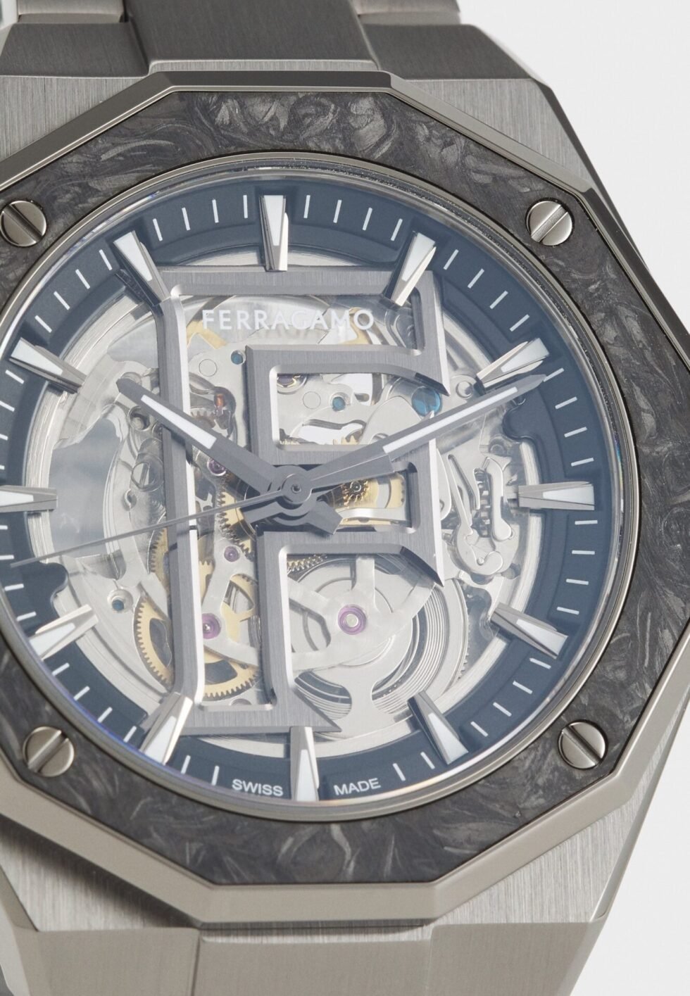 FERRAGAMO VERSILIA SKELETON - Watch - black