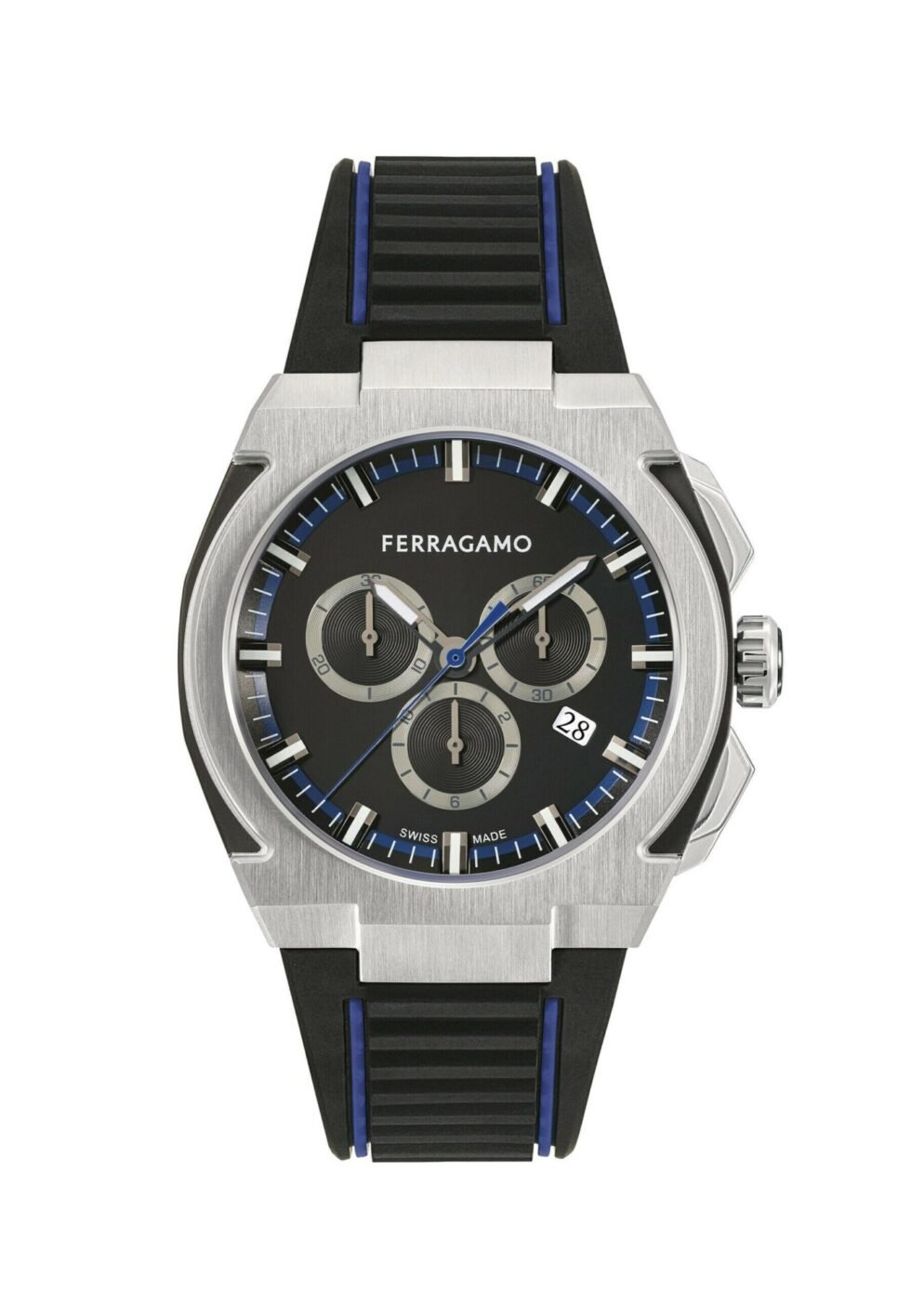 FERRAGAMO K2-SUPREME CHRONO - Chronograph watch - black blue