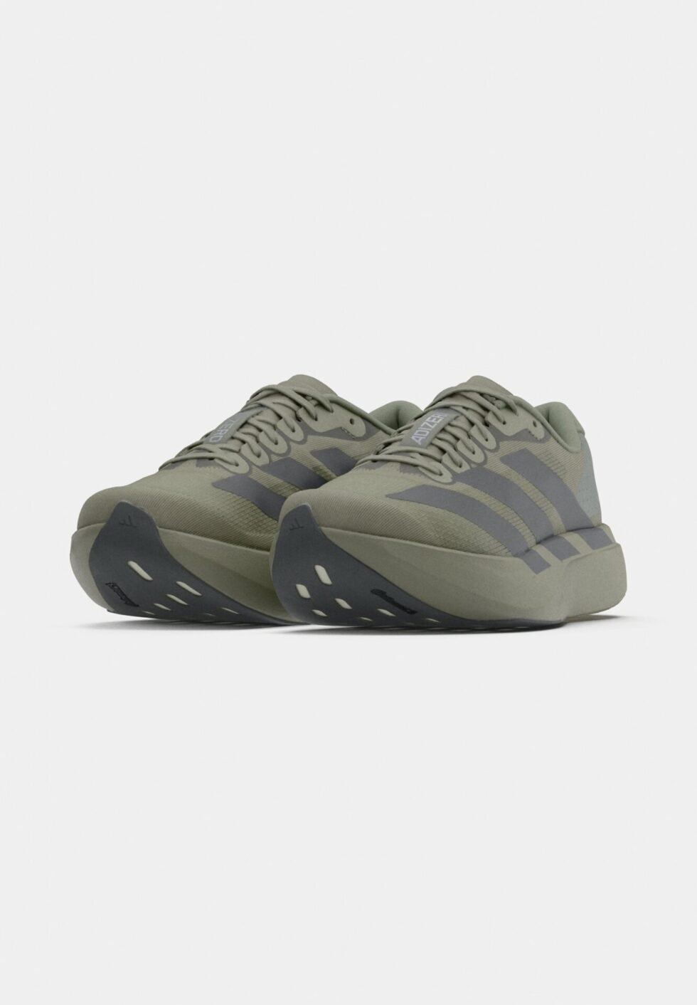adidas Performance ADIZERO EVO SL M - Trainers - silver-coloured pebble/carbon/iron metallic