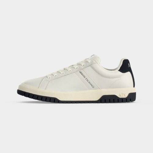 Armani Exchange DUCK - Trainers - off white/deep navy