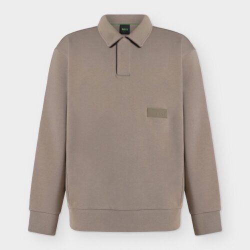 BOSS PLACKET - Long-sleeved top - light/pastel green