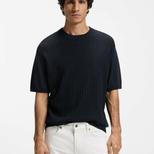 BOSS KAJORDINO - Basic T-shirt - dark blue four