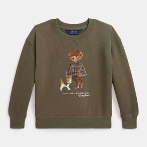 Polo Ralph Lauren POLO BEAR FLEECE SWEATSHIRT 2-6Y - Sweatshirt - cruise olive