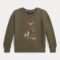 Polo Ralph Lauren POLO BEAR FLEECE SWEATSHIRT 2-6Y - Sweatshirt - cruise olive