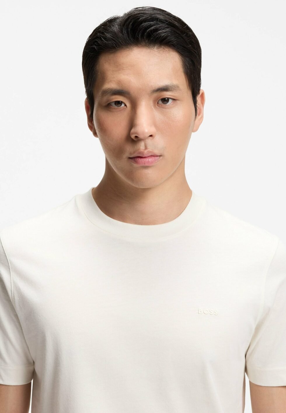 BOSS THOMPSON - Basic T-shirt - natural eighteen