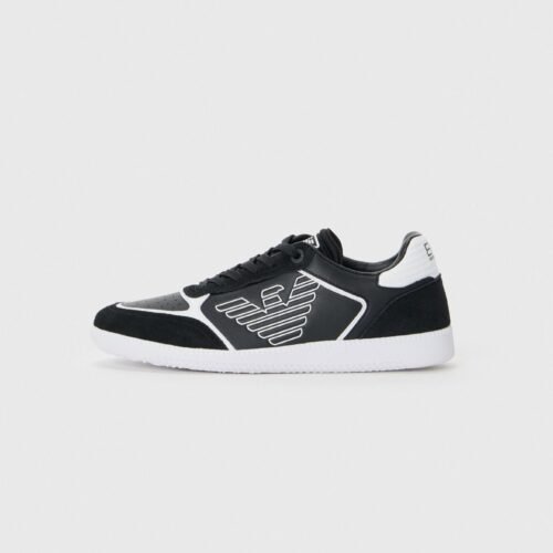 EA7 Emporio Armani HERITAGE EAGLE - Trainers - black/white
