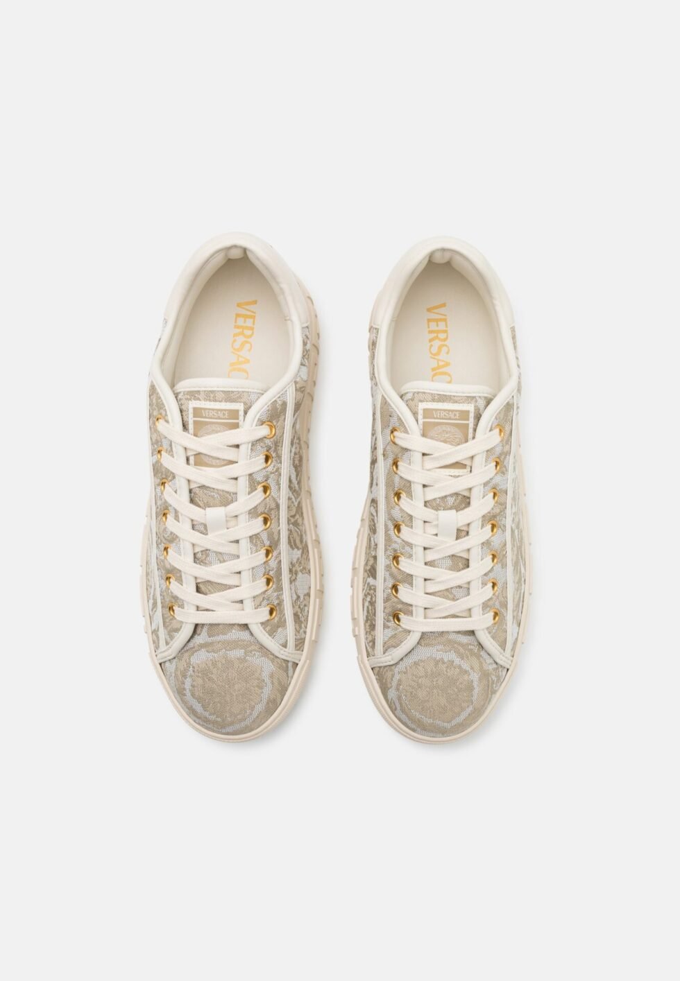 Versace Trainers - beige/off white/light gold