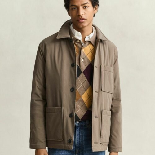 GANT PADDED CHORE JACKET - Light jacket - faded taupe