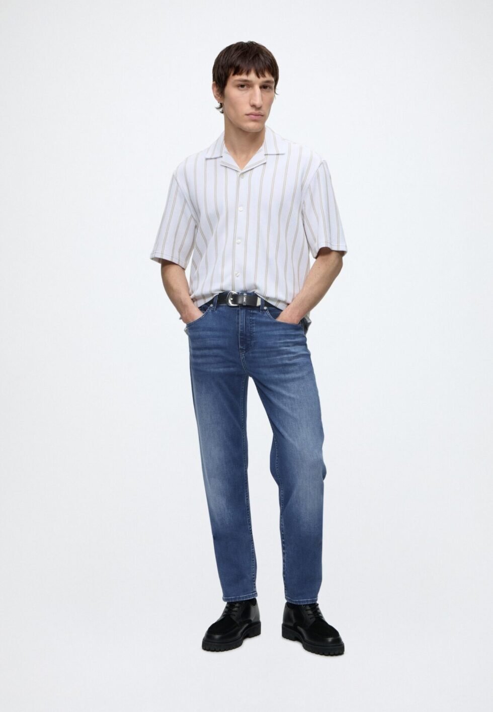 BOSS MAINE - Straight leg jeans - blue