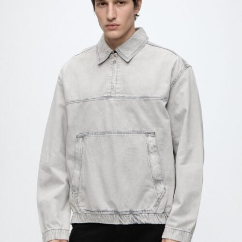 BOSS OREM BO - Denim jacket - open grey