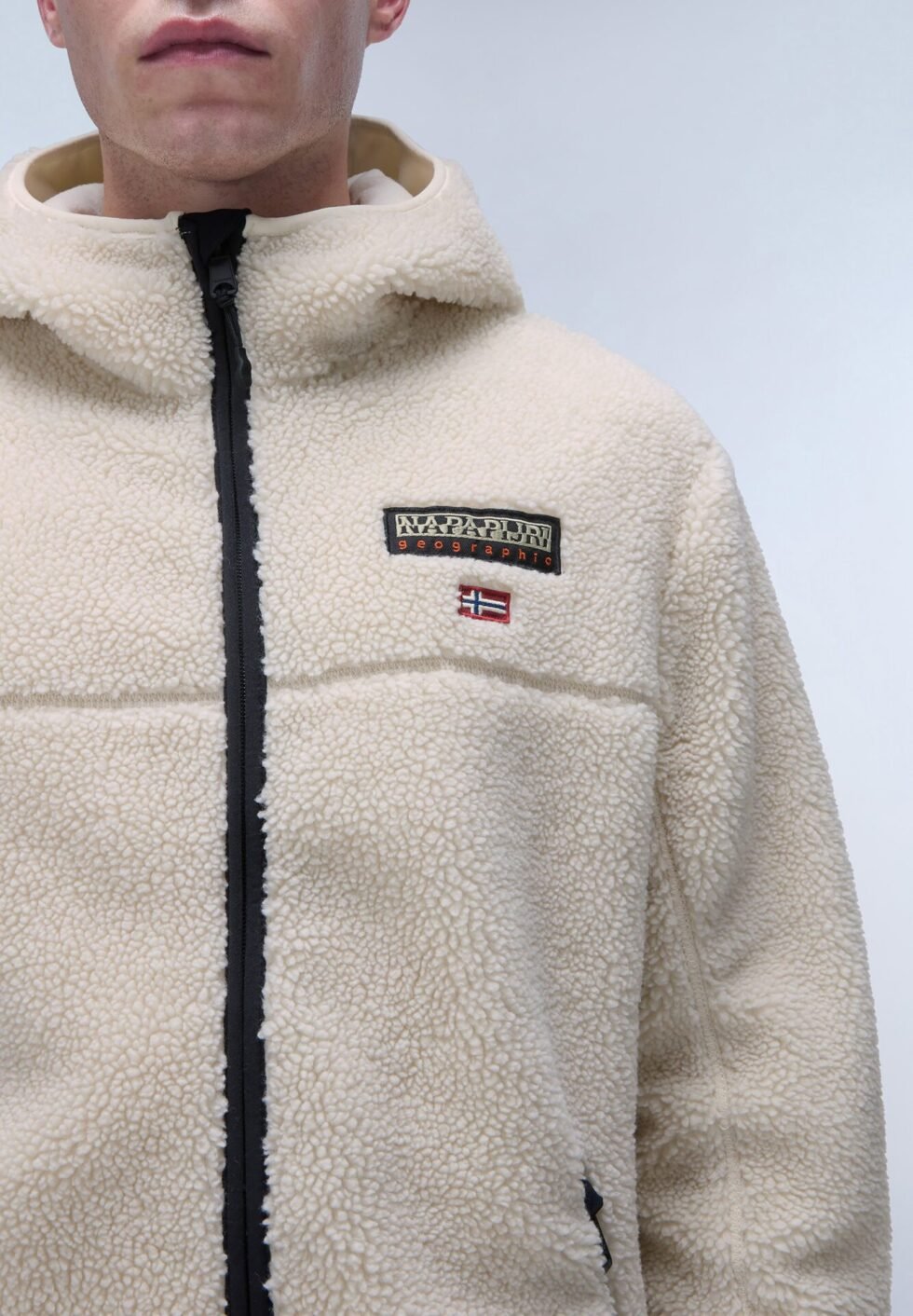 Napapijri TYNIK FZ HOODIE - Fleece jacket - light beige