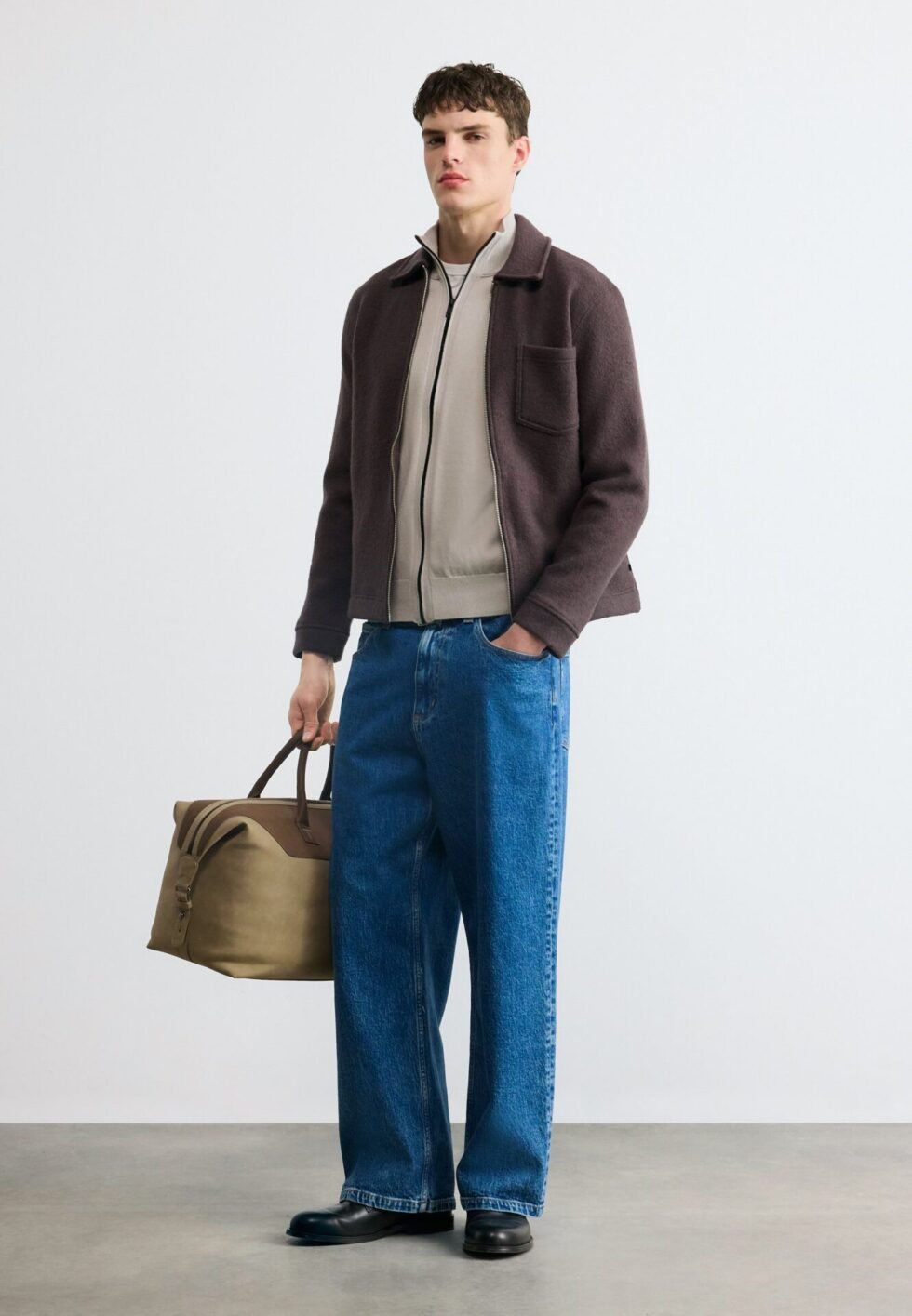 BOSS KANOZIP - Cardigan - open grey