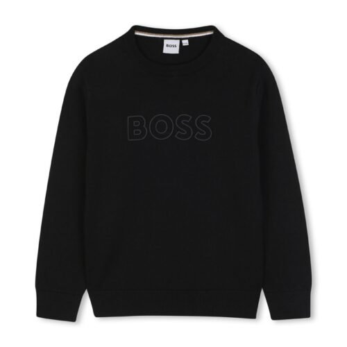 BOSS Kidswear PULLOVER KIDS TEENS - Sweatshirt - black