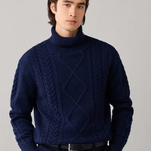 HACKETT LONDON JUMPER ARGYLE CABLE ROLL NK - Jumper - old navy