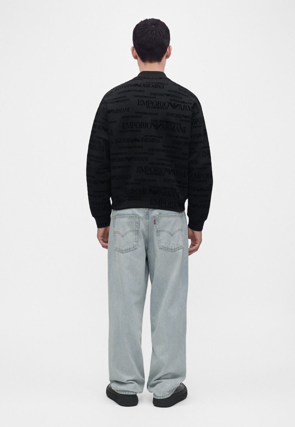 Emporio Armani Zip-up sweatshirt - black