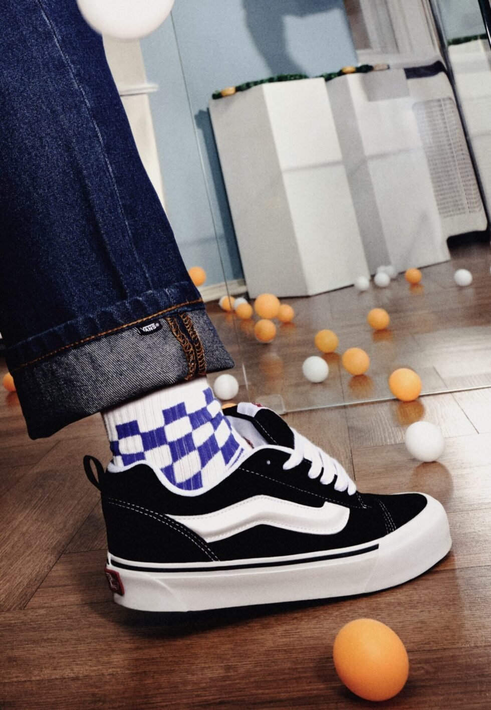 Vans KNU SKOOL UNISEX - Skate shoes - black true white