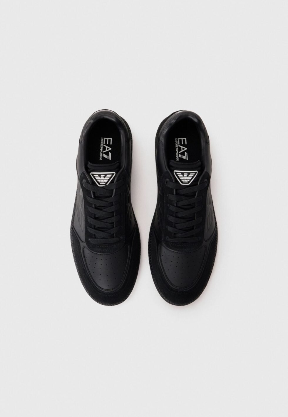 EA7 Emporio Armani HERITAGE EAGLE  - Trainers - triple black/white