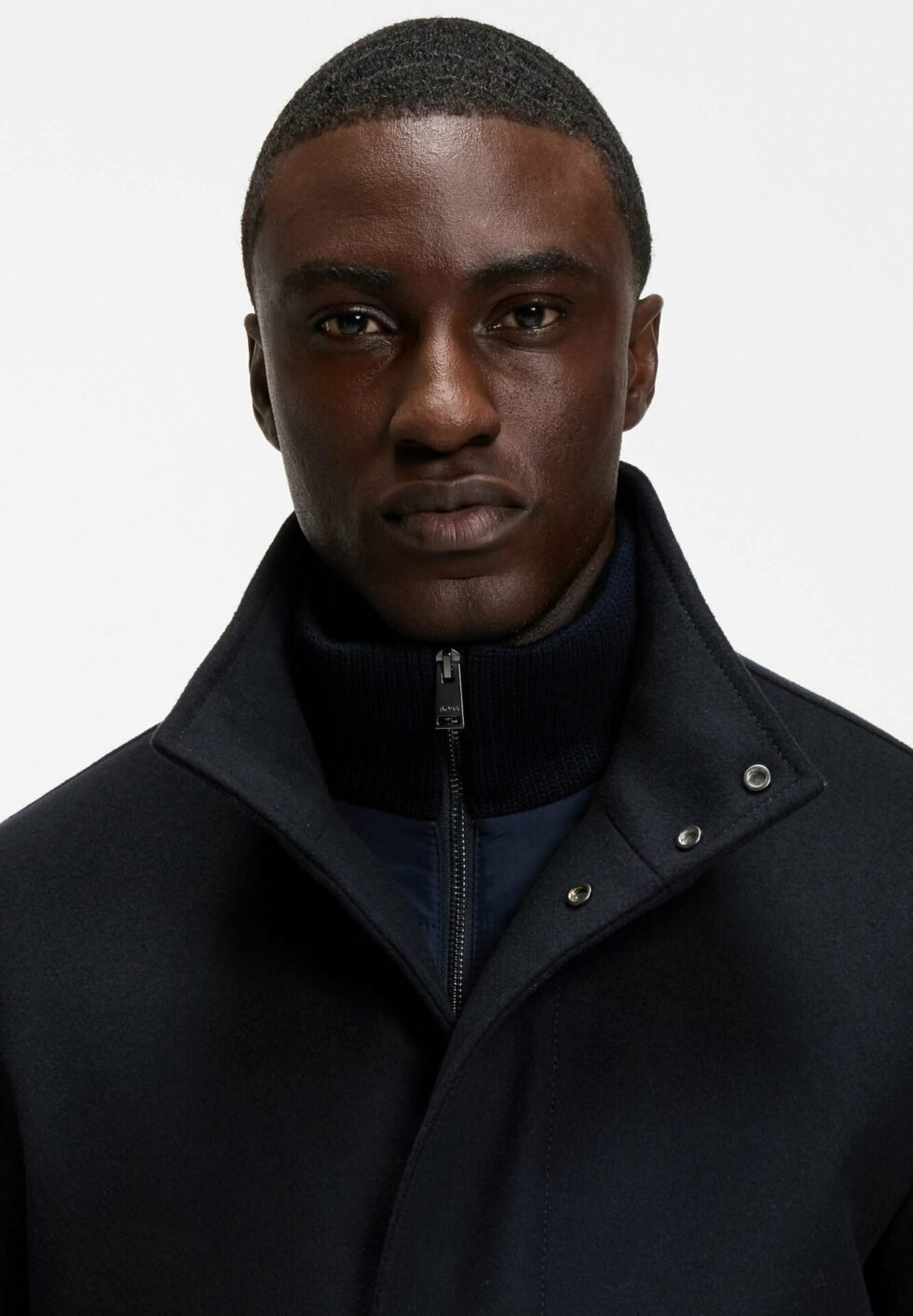 BOSS Classic coat - dark blue four