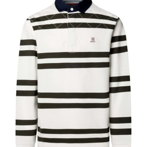 HACKETT LONDON POLO SHIRT HERITAGE H DBL STR RBY - Long sleeved top - off white