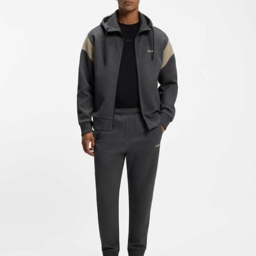 BOSS SW_TRACKSUIT SET - Tracksuit - charcoal