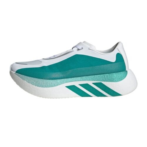 adidas Performance HYPERBOOST EDGE - Road running shoes - cloud white   equipment green   metalic
