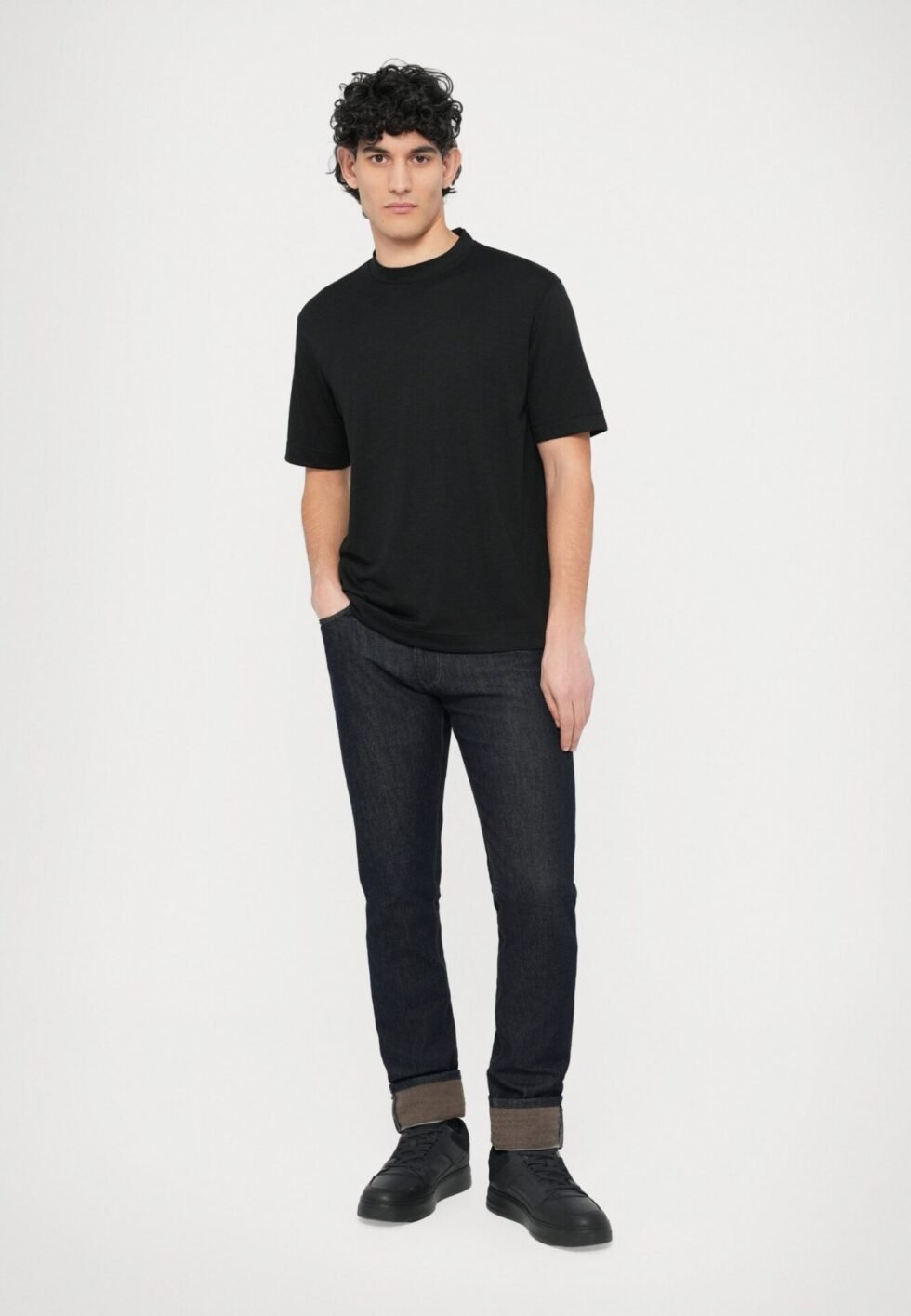 Emporio Armani POCKETS PANT - Slim fit jeans - dark-blue denim
