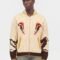 Dsquared2 ZIPPED KABAN - Cardigan - off-white/chocolate