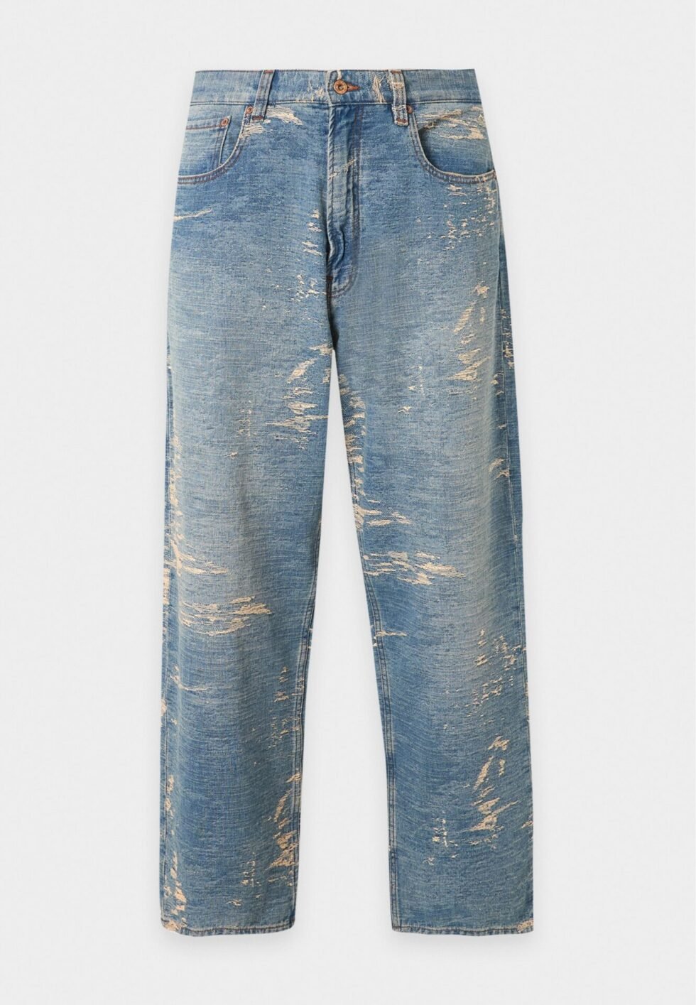 EMPORIO ARMANI POCKETS PANT - Relaxed fit jeans - light blue denim