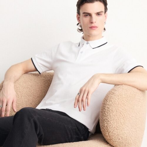 BOSS PASSERTIP - Polo shirt - white