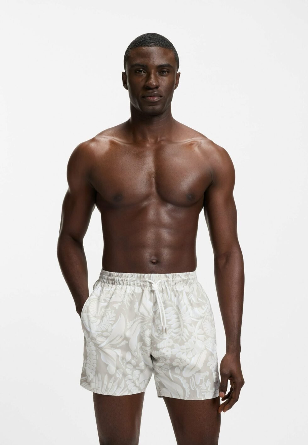 BOSS PIRANHA - Swimming shorts - light beige