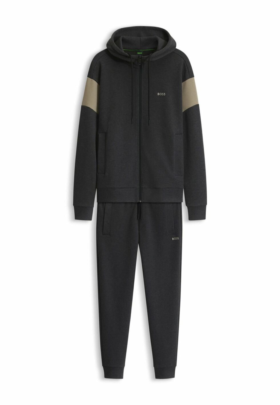 BOSS SW_TRACKSUIT SET - Tracksuit - charcoal