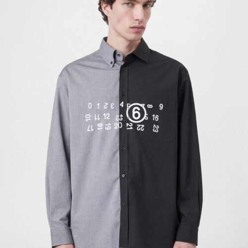 MM6 Maison Margiela LONG SLEEVED SHIRT - Shirt - black