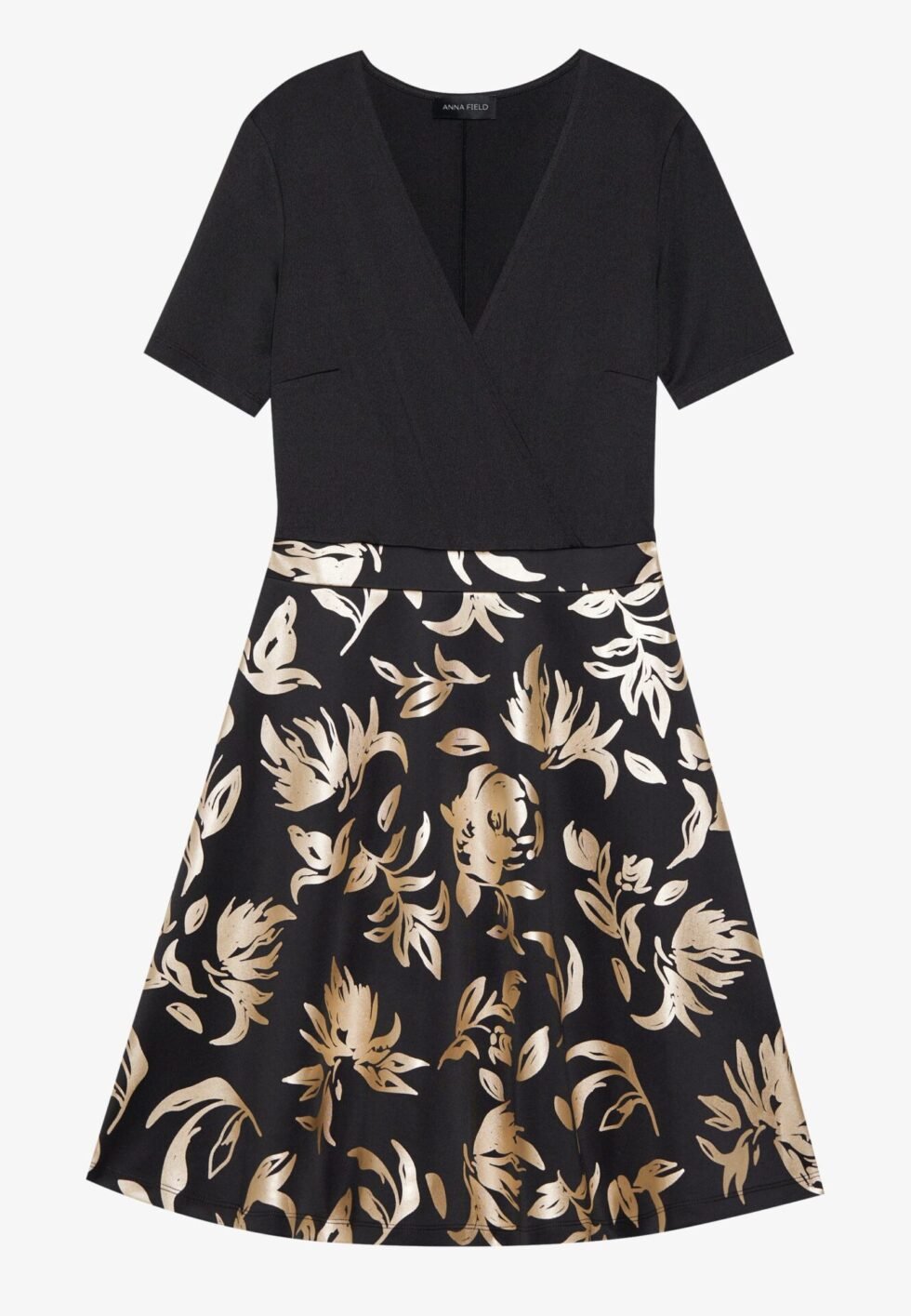 Anna Field by Zalando Cocktail dress / Party dress - black/gold-colored