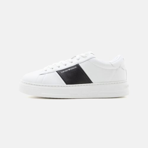 Emporio Armani Trainers - white/navy