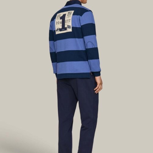 HACKETT LONDON POLO SHIRT HERITAGE LRC BK PATCH - Polo shirt - eton blue