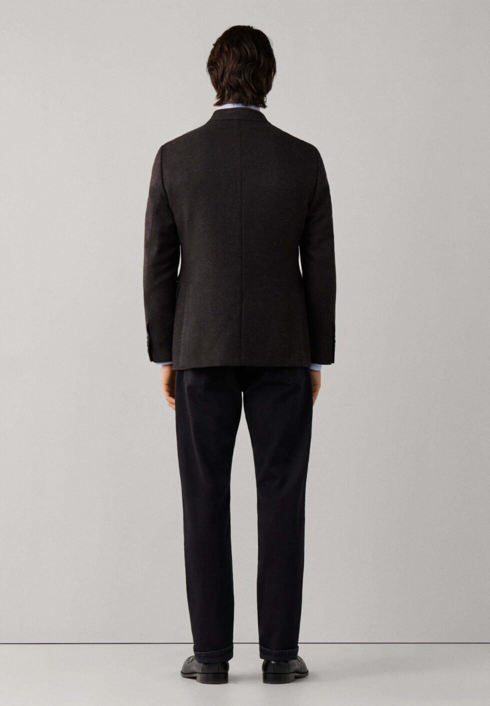 Hackett London Blazer jacket - ebony brown