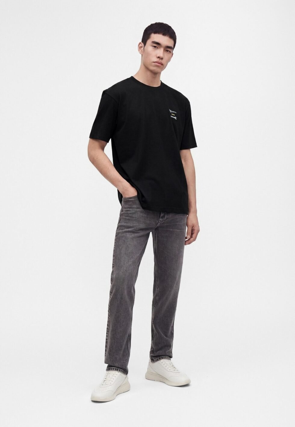 BOSS Print T-shirt - black